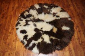 Schaffelle - Runde teppiche - decorative-round-carpets-sheepskin-adam-leather