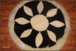 Schaffelle - Runde teppiche - great-round-carpets-sheepskin-adam-leather